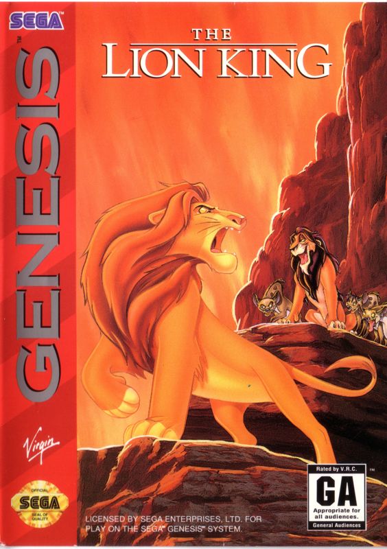 The Lion King box art for Super Famicom
